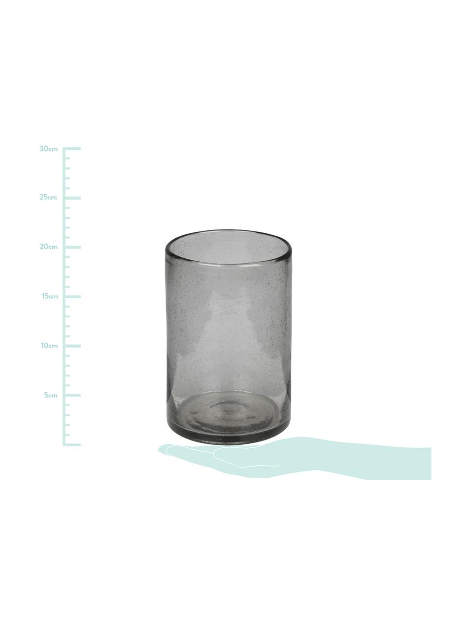 Vase en verre Spring, Gris, transparent