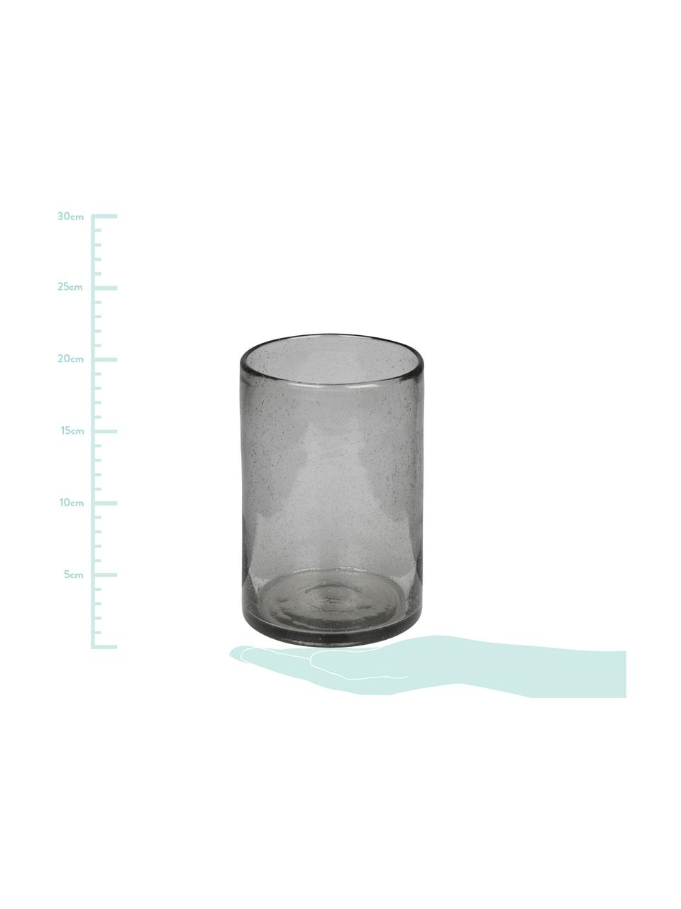 Vaso in vetro Spring, Vetro, Grigio trasparente, Ø 13 x Alt. 18 cm