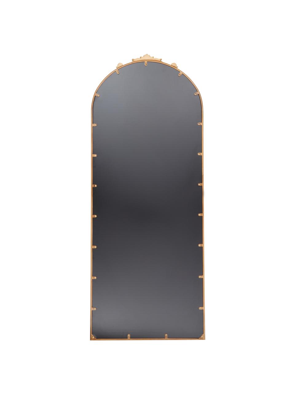 Specchio barocco pendente Saida, Cornice: metallo rivestito, Superficie dello specchio: lastra di vetro, Dorato, Larg. 65 x Alt. 169 cm