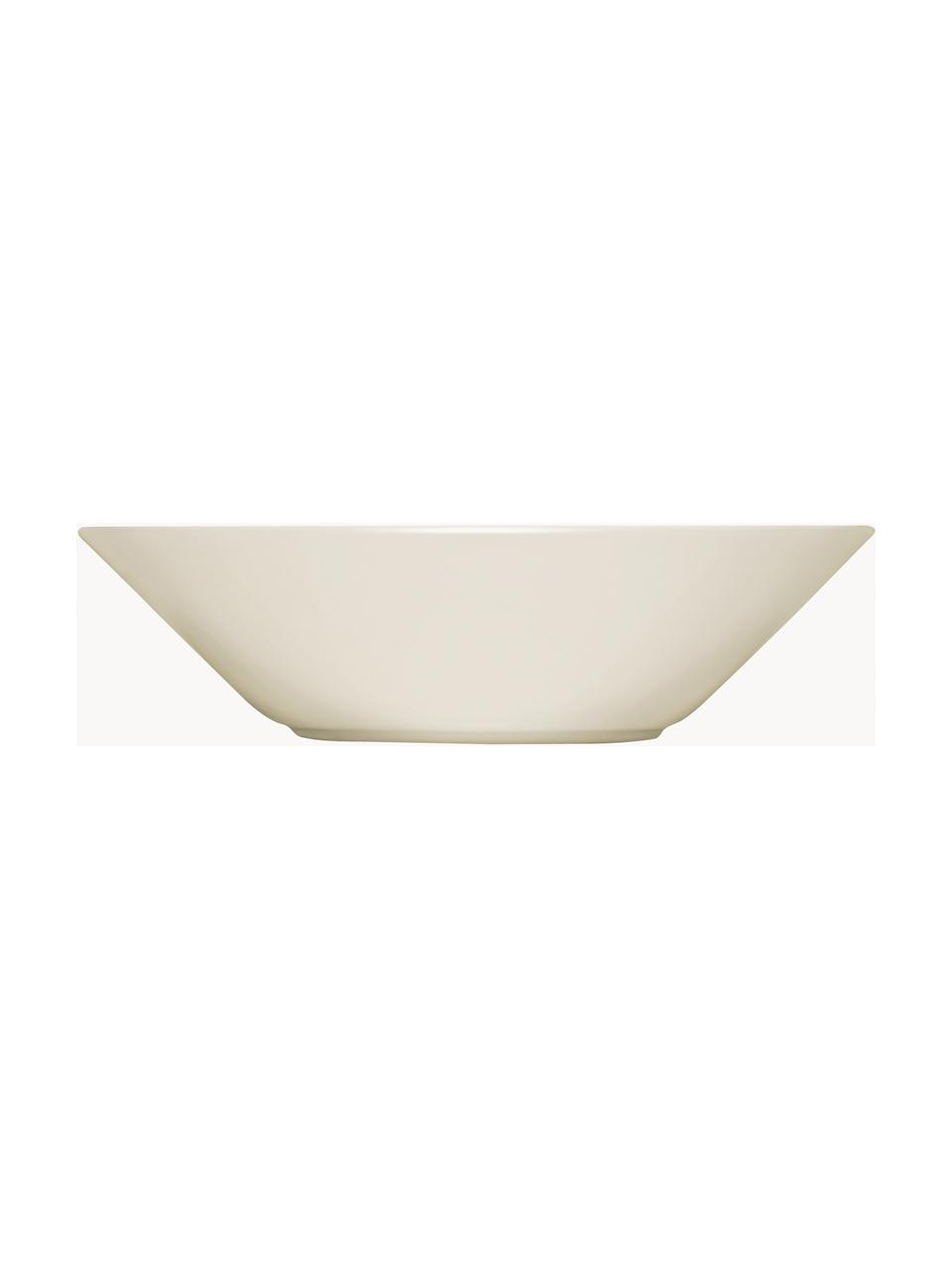 Assiette creuse en porcelaine Teema, Vitro-porcelaine, Blanc cassé, Ø 22 cm
