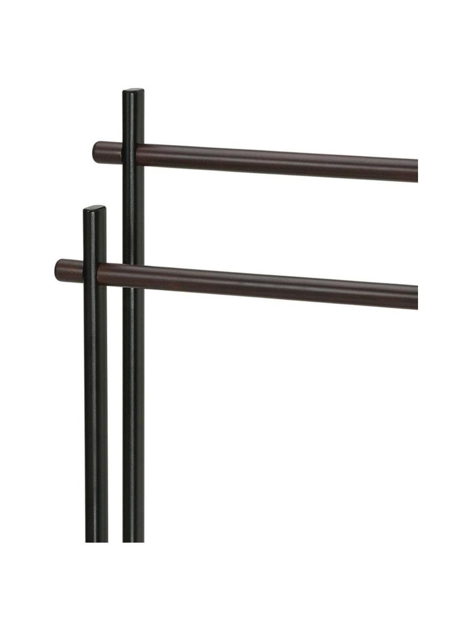 Porte essuie tout Brans, Noir, bois, larg. 30 x haut. 87 cm