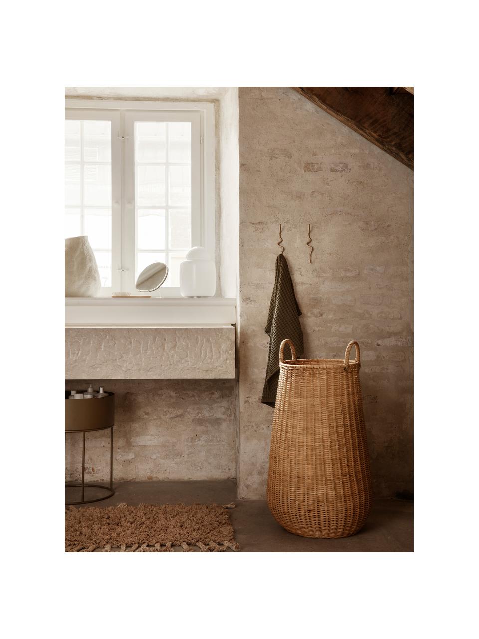 Handgefertigter Aufbewahrungskorb Laundry aus Rattan, Rattan, Hellbraun, Ø 42 x H 80 cm