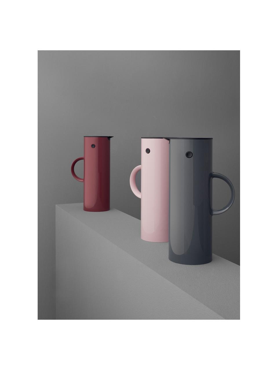 Brocca isotermica lucido EM77, 1 L, Materiale sintetico ABS con inserto in vetro, Grigio, 1 L