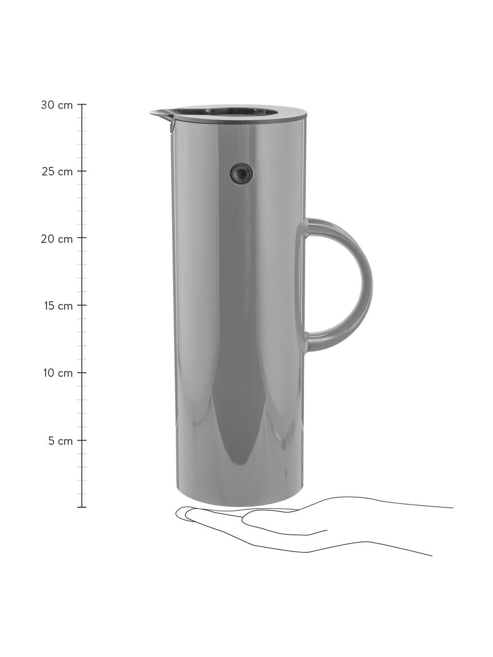 Termos EM77, 1 l, Tworzywo sztuczne ABS ze szklaną wkładką, Szary, 1 l