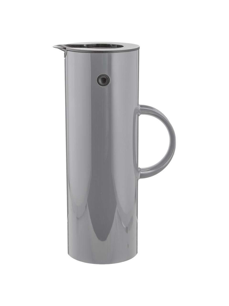 Pichet isotherme EM77, 1 L, Plastique ABS avec partie intérieure en verre, Gris, haute brillance, 1 L