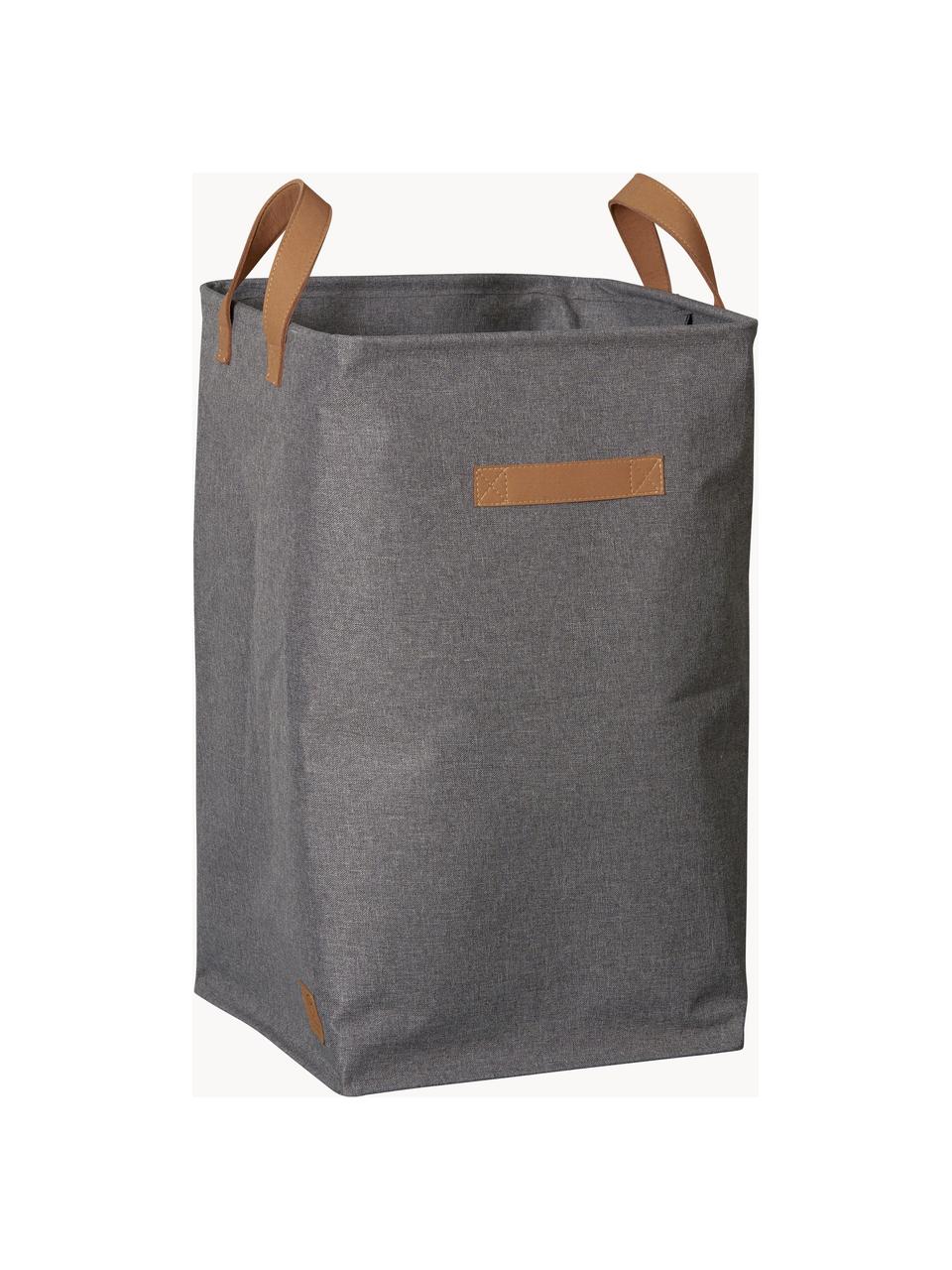 Portabiancheria Premium, Grigio scuro, marrone, Larg. 35 x Alt. 58 cm