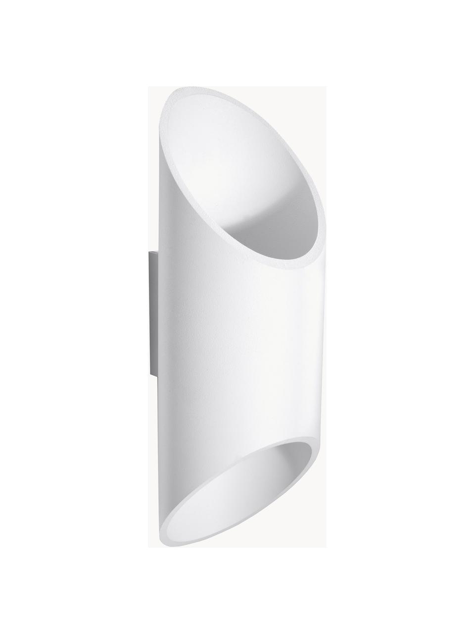 Aplique Nixon, Metal recubierto, Blanco, An 10 x Al 30 cm
