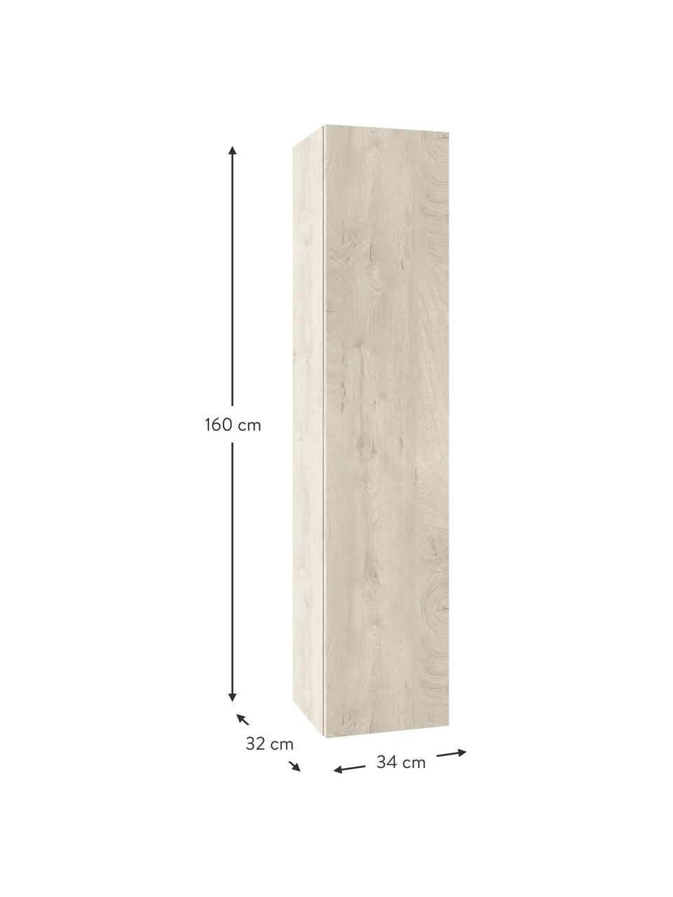 Szafka łazienkowa Malmo, O wyglądzie drewna dębowego, S 34 x W 160 cm