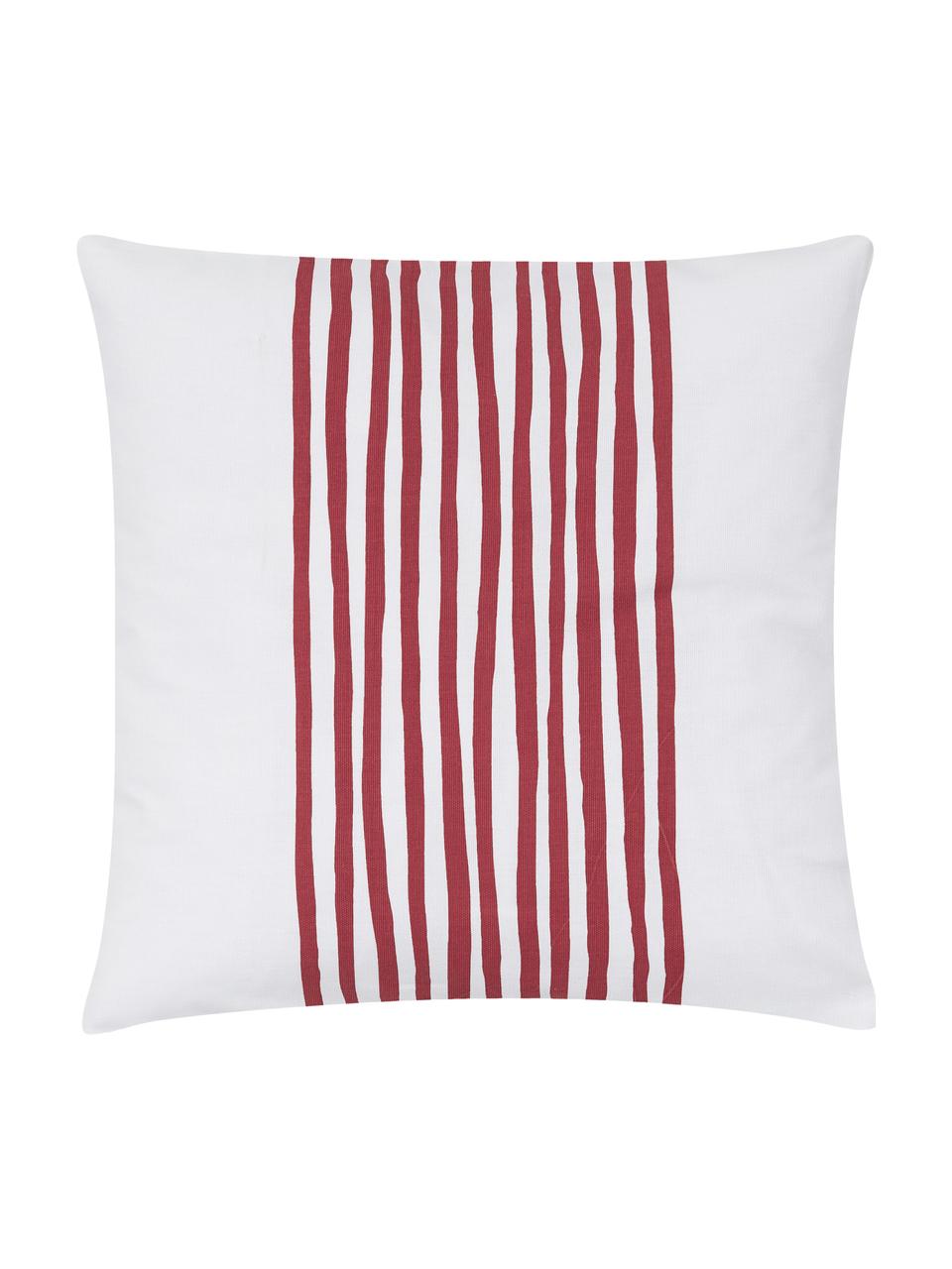 Housse de coussin 40x40 Corey, Blanc, pourpre