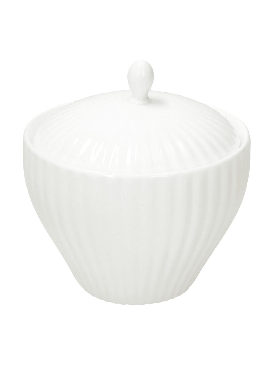 Sucrier porcelaine Radius, Blanc