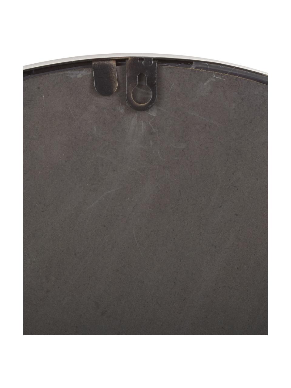 Wandspiegel Grisell mit schwarzem Metallrahmen und Ablagefläche, Rahmen: Metall, beschichtet, Ablagefläche: Glas, Spiegelfläche: Spiegelglas, Schwarz, B 46 x H 77 cm