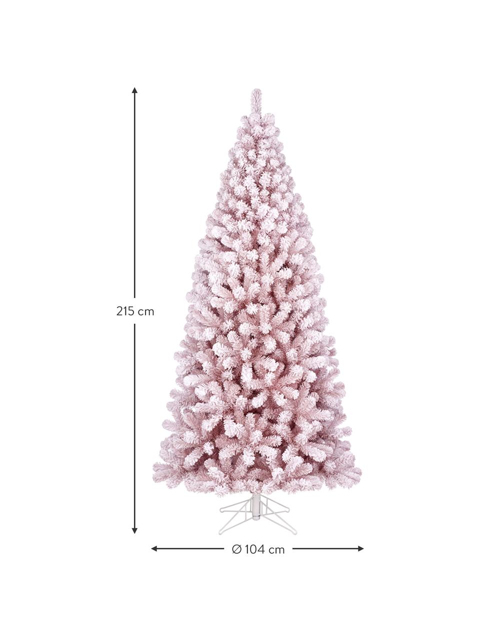 Árbol de Navidad artificial Cembra, Agujas: plastico, Rosa pálido, Ø 104 x Al 215 cm