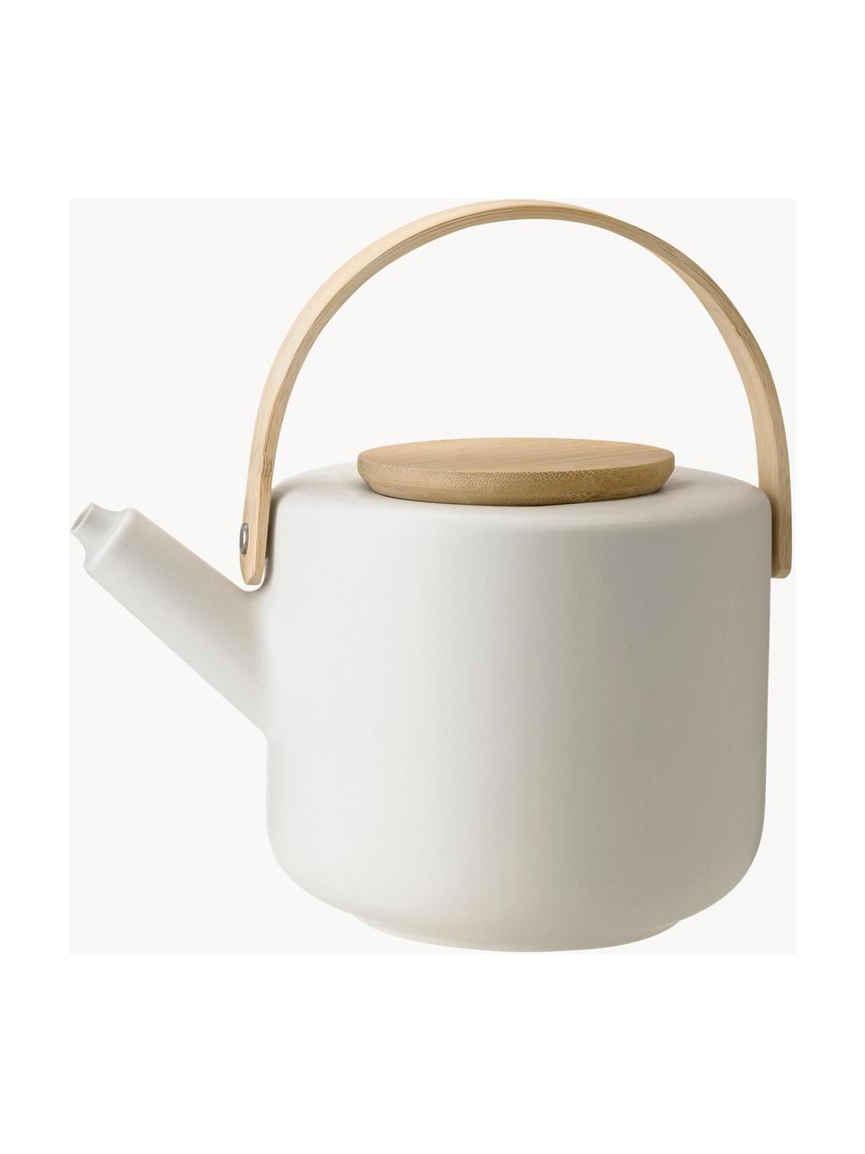 Theepot Theo, 1.25 L, Pot: keramiek, Gebroken wit, mat, 1.25 L