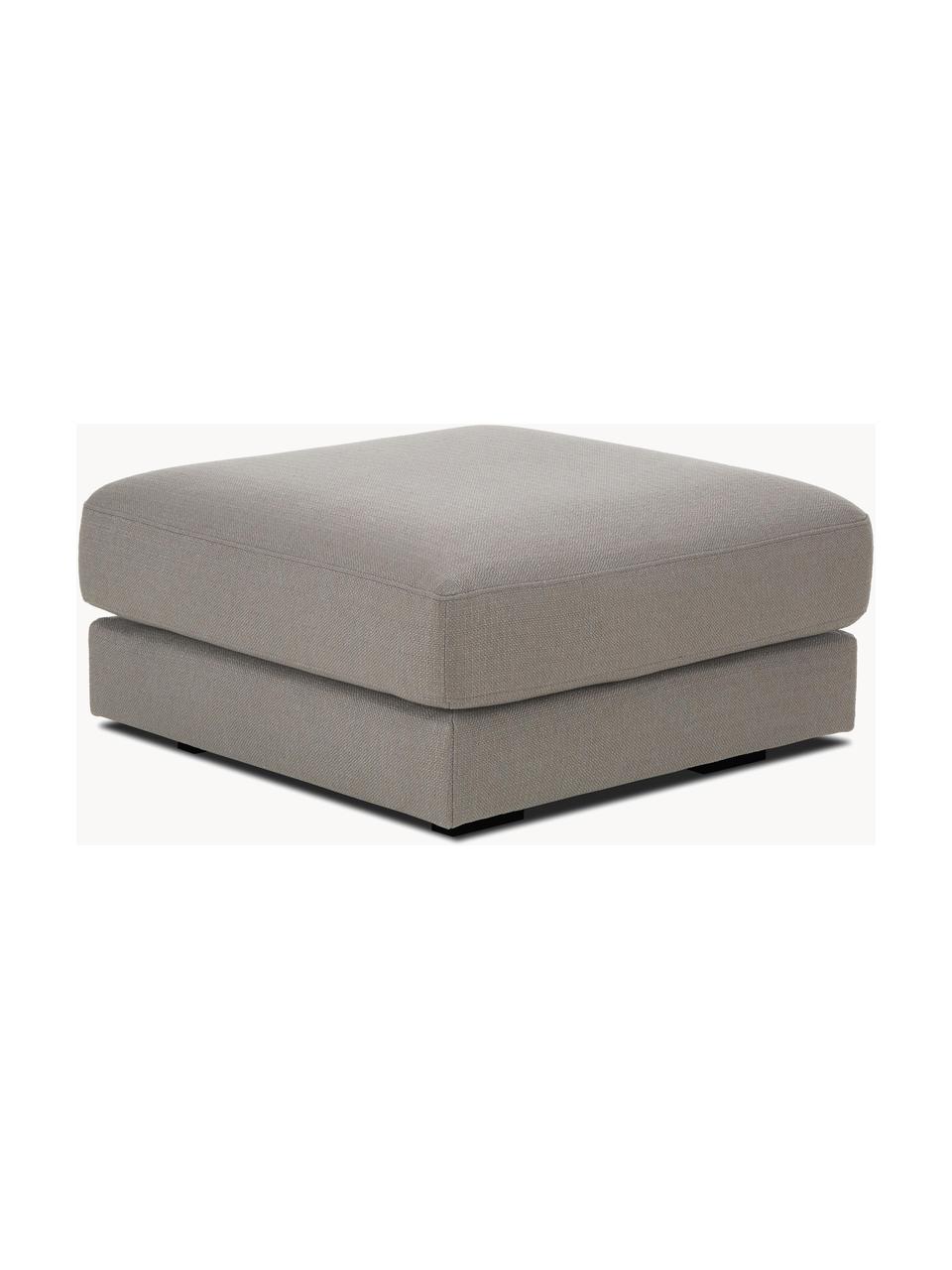 Pouf Tribeca, Tissu taupe, larg. 80 x prof. 80 cm