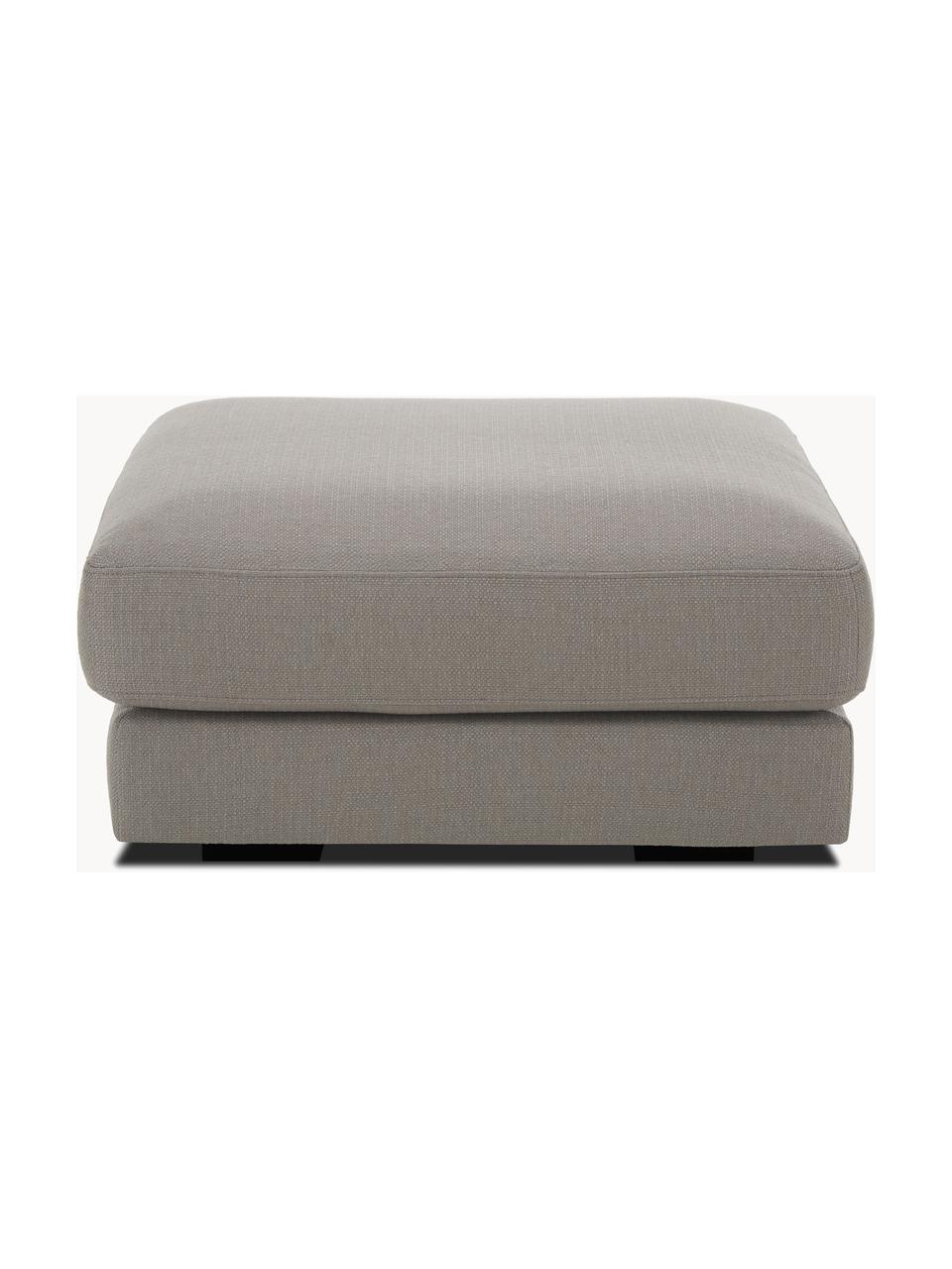 Pouf Tribeca, Tissu taupe, larg. 80 x prof. 80 cm