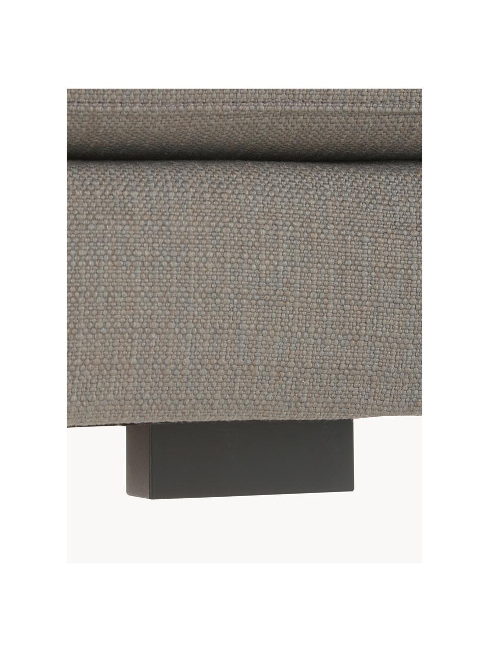 Sofa-Hocker Tribeca, Bezug: 100 % Polyester Der hochw, Sitzfläche: Schaumpolster, Fasermater, Gestell: Massives Kiefernholz, Füße: Massives Buchenholz, lack, Webstoff Taupe, B 80 x T 80 cm