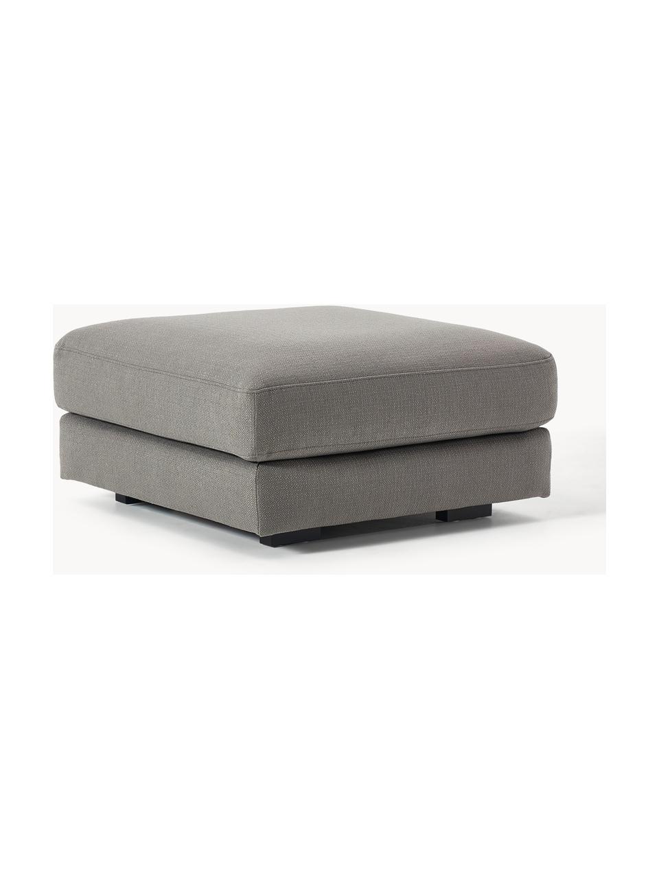 Pouf Tribeca, Tissu taupe, larg. 80 x prof. 80 cm