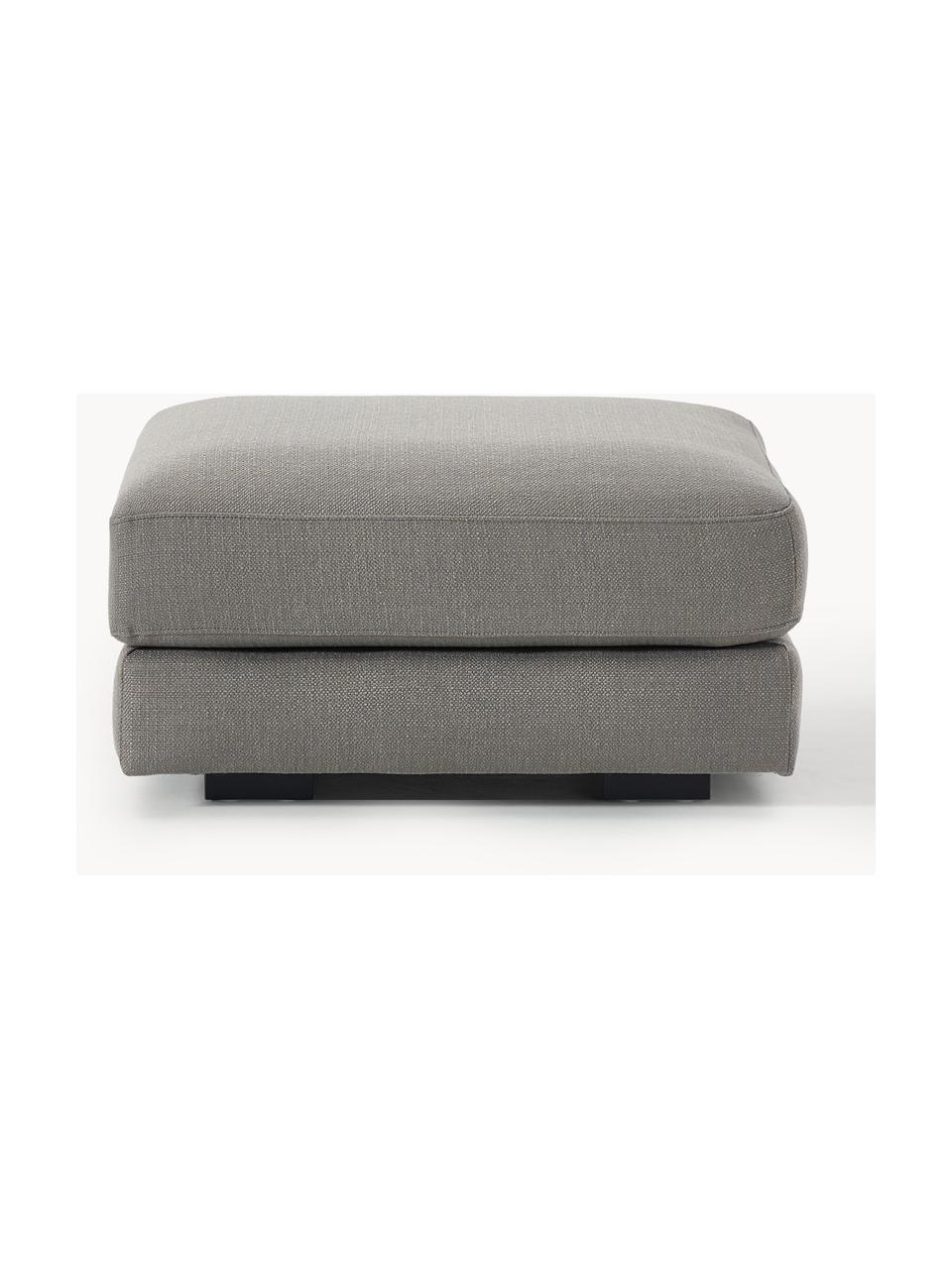 Sofa-Hocker Tribeca, Bezug: 100 % Polyester Der hochw, Sitzfläche: Schaumpolster, Fasermater, Gestell: Massives Kiefernholz, Webstoff Taupe, B 80 x T 80 cm