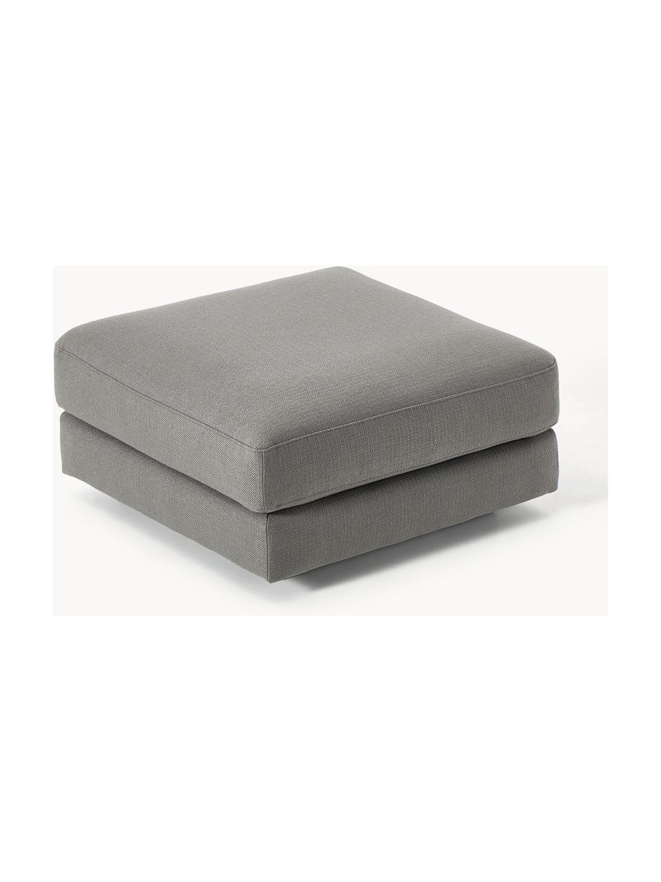 Pouf Tribeca, Tissu taupe, larg. 80 x prof. 80 cm