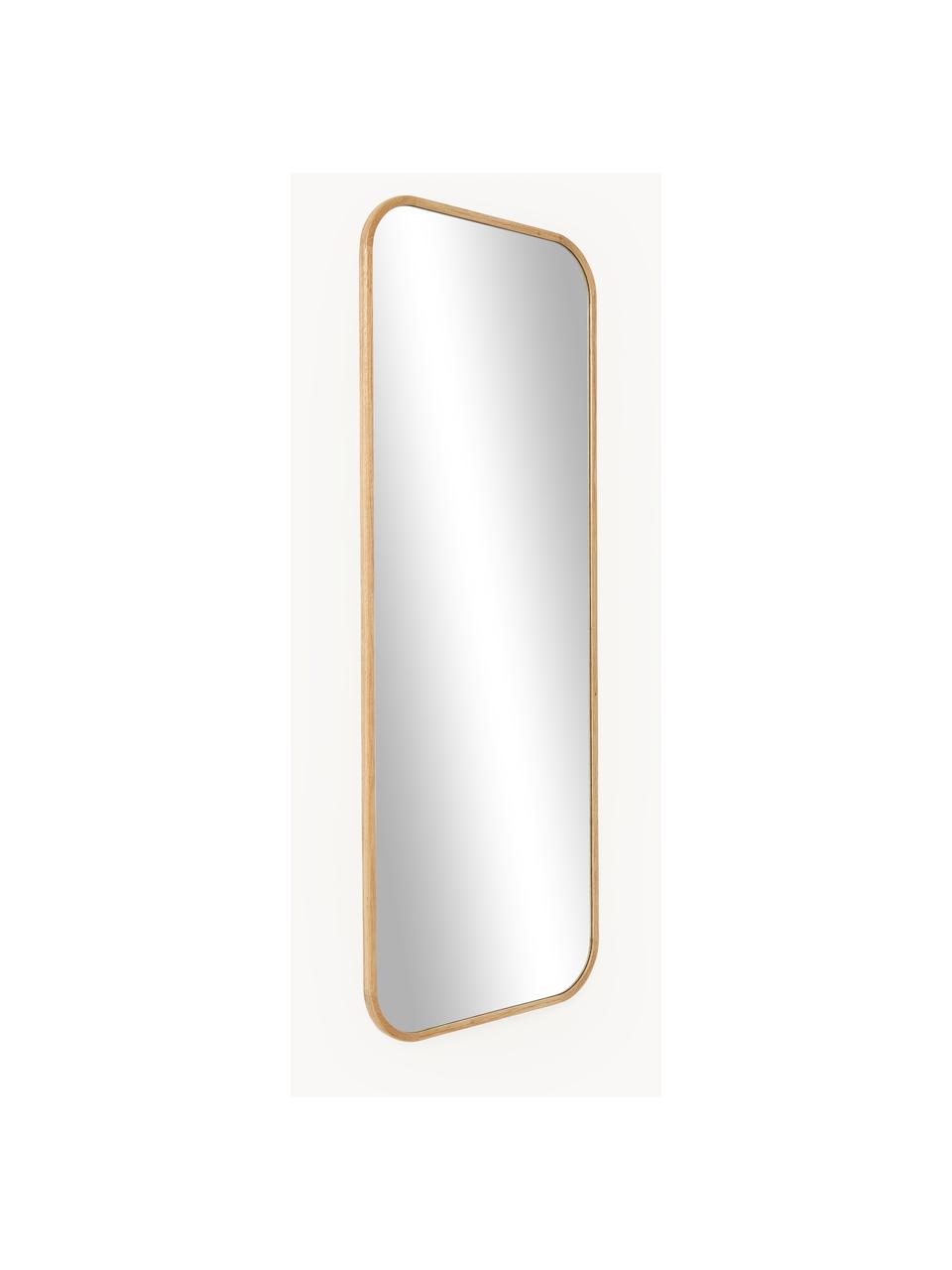 Espejo de pared de madera Levan, Espejo: cristal Este producto est, Madera de roble, An 60 x Al 160 cm