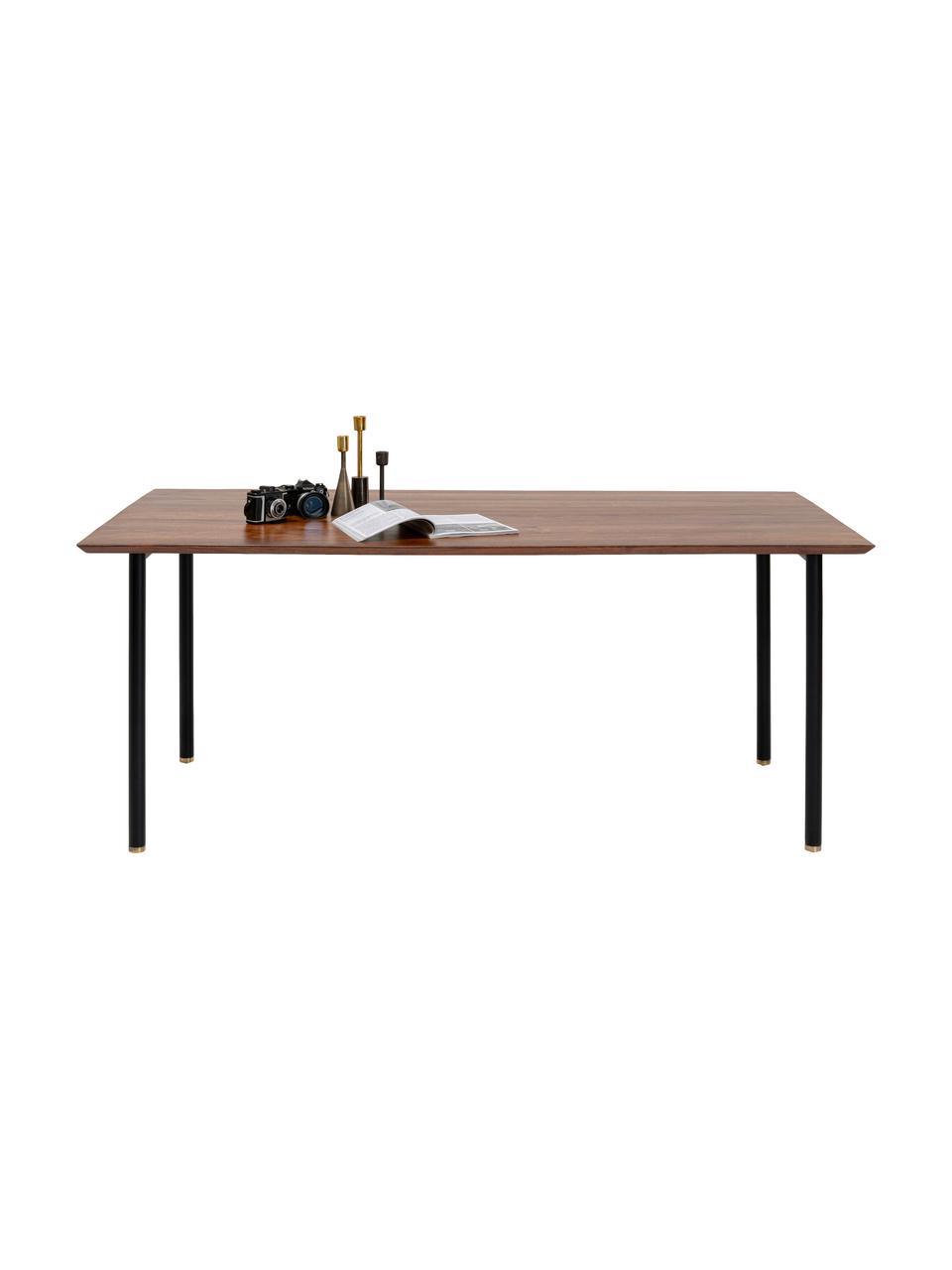 Table Ravello, dans différentes tailles, Brun, noir, larg. 200 x prof. 100 cm