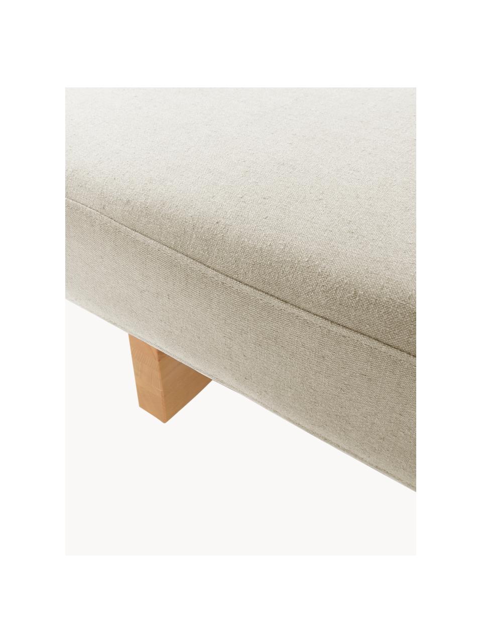 Daybed 3 posti Marylin, Rivestimento: 51% cotone, 49% lino Con , Rivestimento: schiuma, Gambe: legno di pino, Tessuto beige, legno di pino, Larg. 200 x Prof. 80 cm