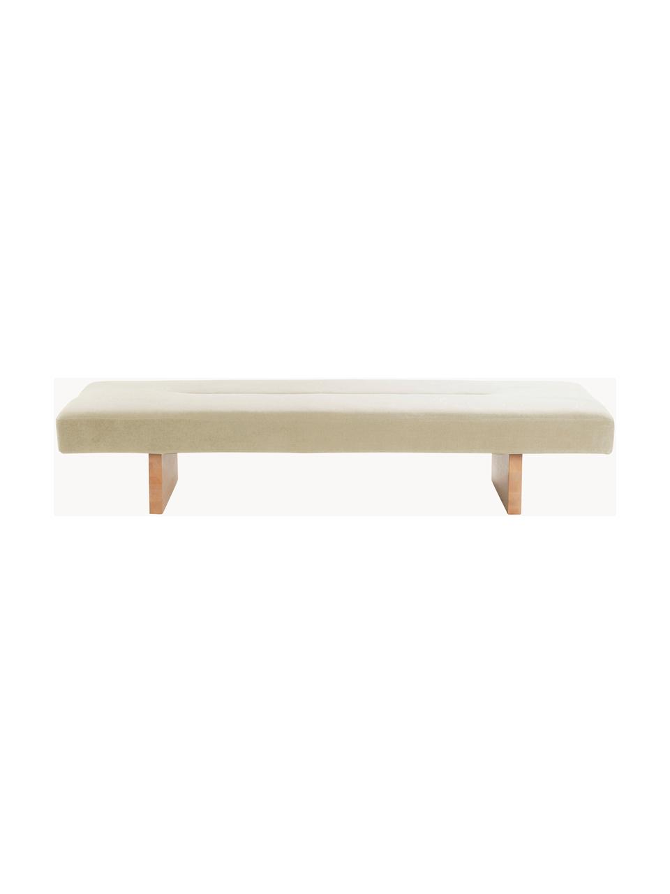 Daybed Marylin (3-Sitzer), Bezug: 51 % Baumwolle, 49 % Lein, Beine: Kiefernholz, Webstoff Hellbeige, Kiefernholz, B 200 x T 80 cm