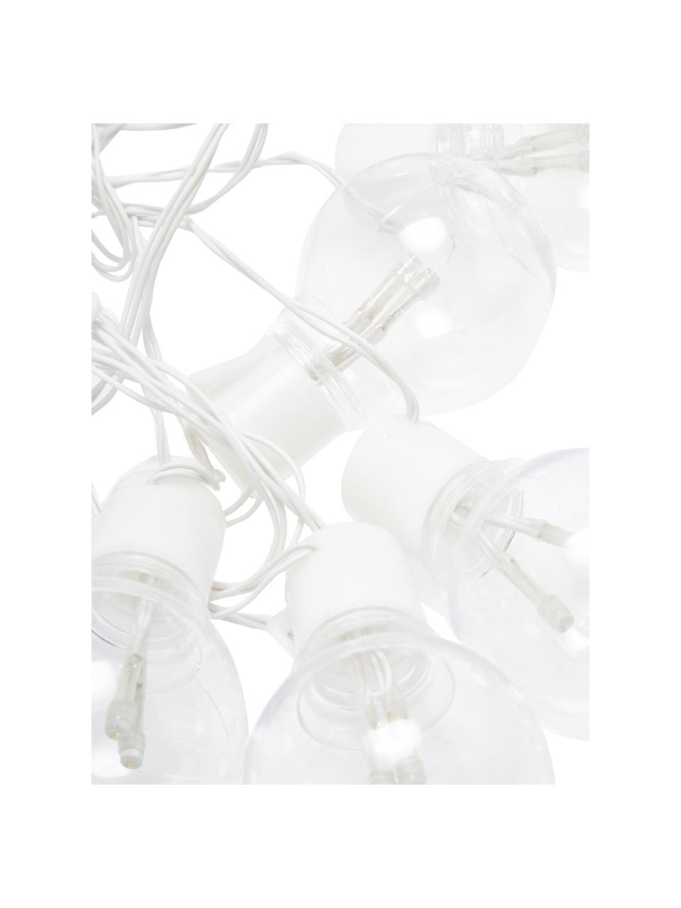 Guirnalda de luces LED para exterior Partaj, 950 cm, 16 luces, Casquillo: plástico, Cable: plástico, Blanco, L 950 cm
