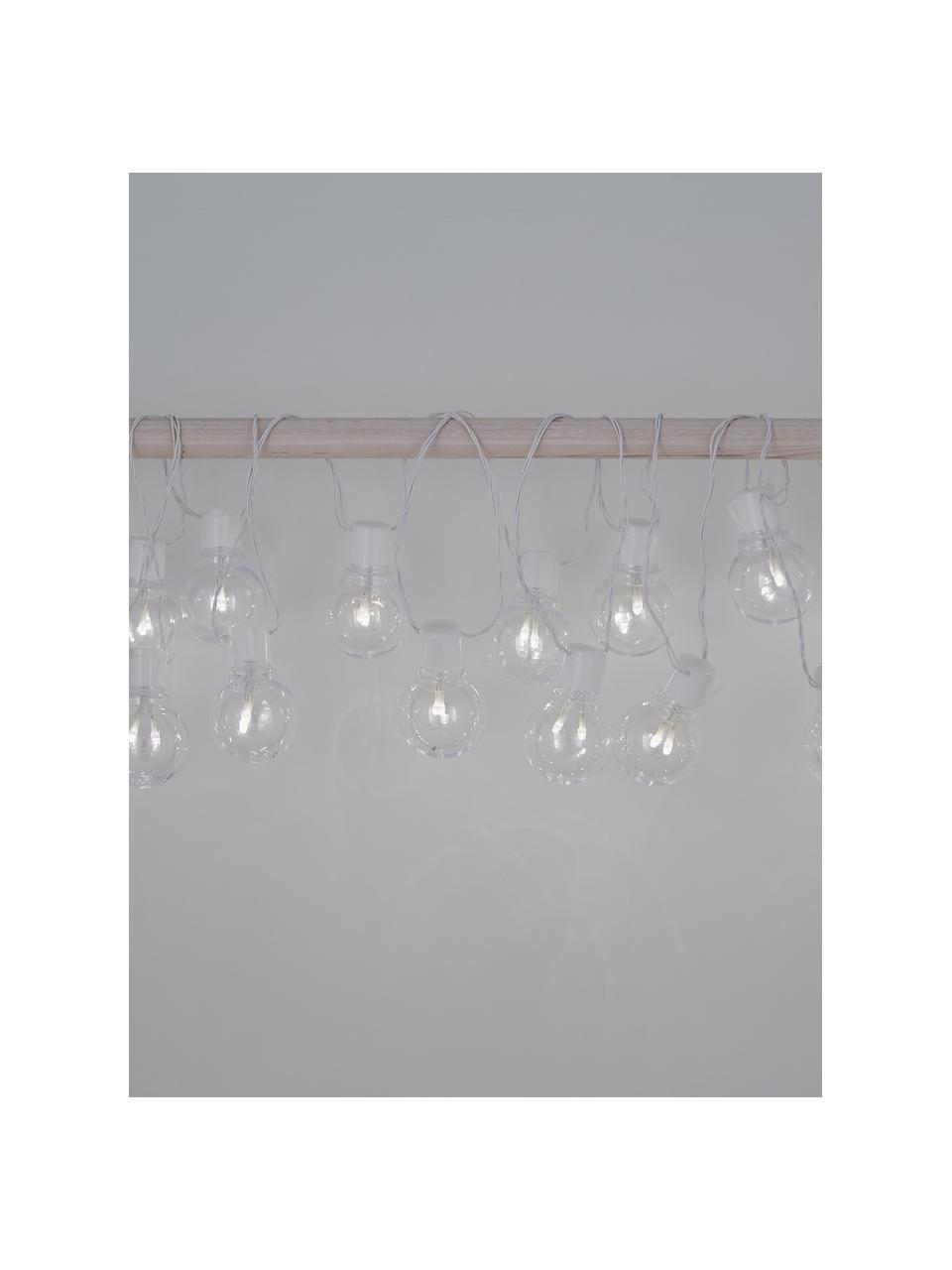 Guirnalda de luces LED para exterior Partaj, 950 cm, Casquillo: plástico, Cable: plástico, Blanco, transparente, L 950 cm