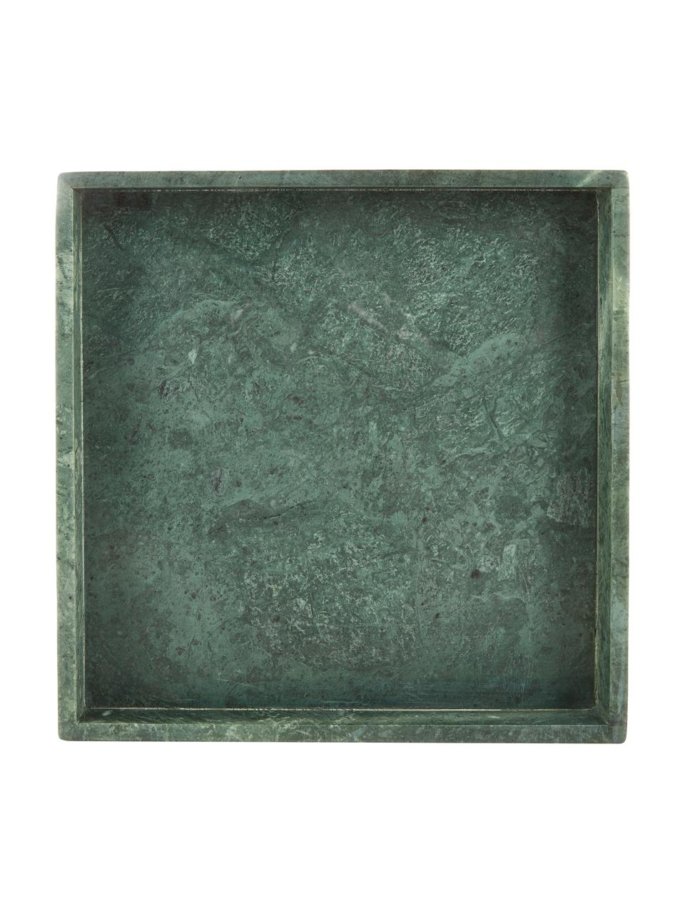 Taca dekoracyjna z marmuru Venice, Marmur, Zielony, S 30 x G 30 cm