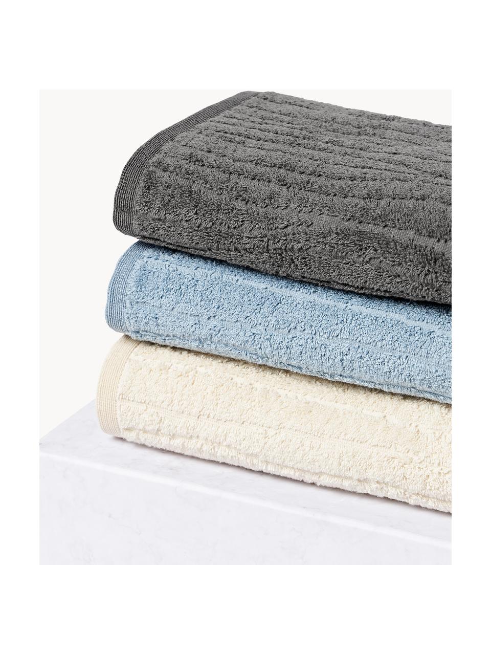Ręcznik z bawełny Audrina, różne rozmiary, Ciemny szary, Ręcznik, S 50 x D 100 cm, 2 szt.