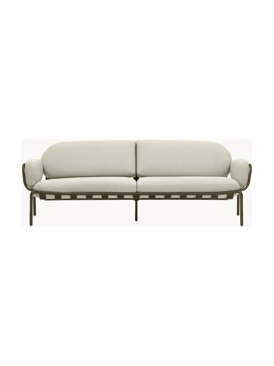 Garten-Loungesofa Joncols (3-Sitzer), Bezug: 100 % Polyester Der hochw, Gestell: Aluminium, pulverbeschich, Webstoff Hellbeige, Olivgrün, B 224 x T 80 cm