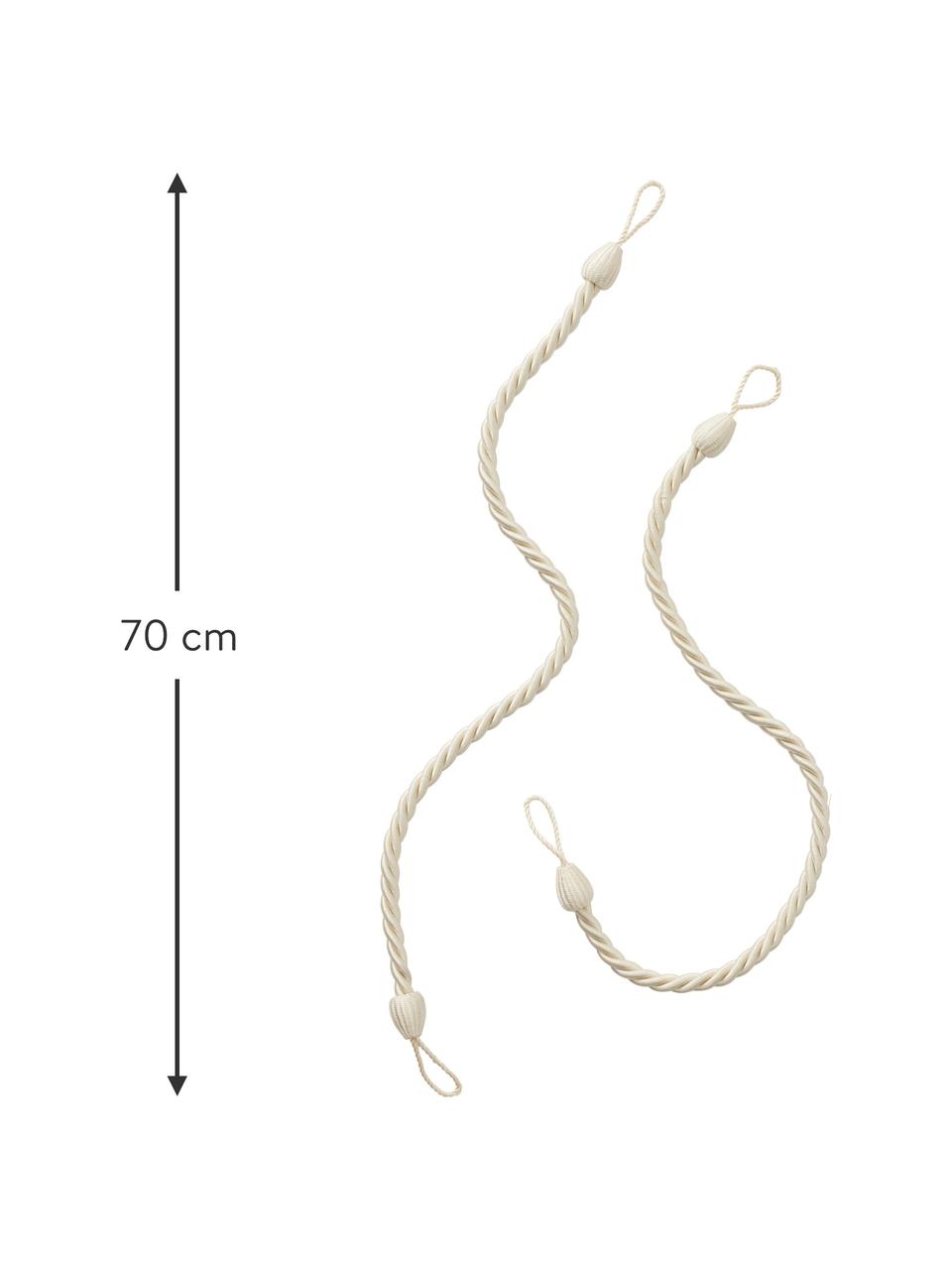Corda cravatta per tende con nappina Snoddas 2 pz, 70% cotone, 30% viscosa, Beige, Larg. 70 cm