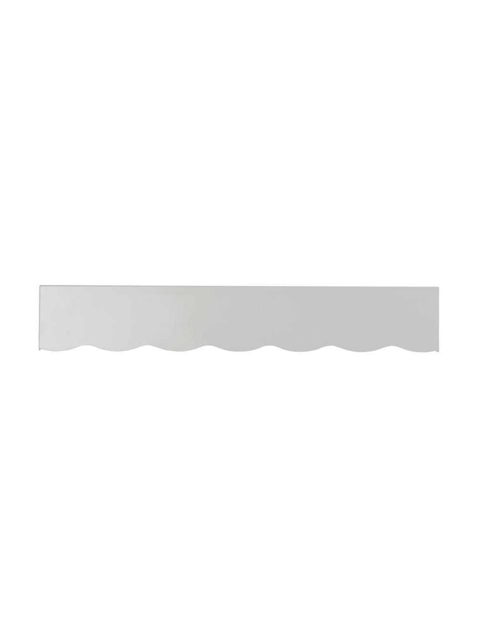 Kovový nástěnný věšák Waway, Ocel s práškovým nástřikem, Bílá, Š 80 cm, V 25 cm