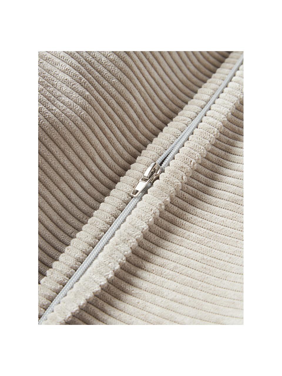 Cojín de pana sofá Lennon, Funda: pana (92% poliéster, 8% p, Pana beige claro, An 50 x L 80 cm