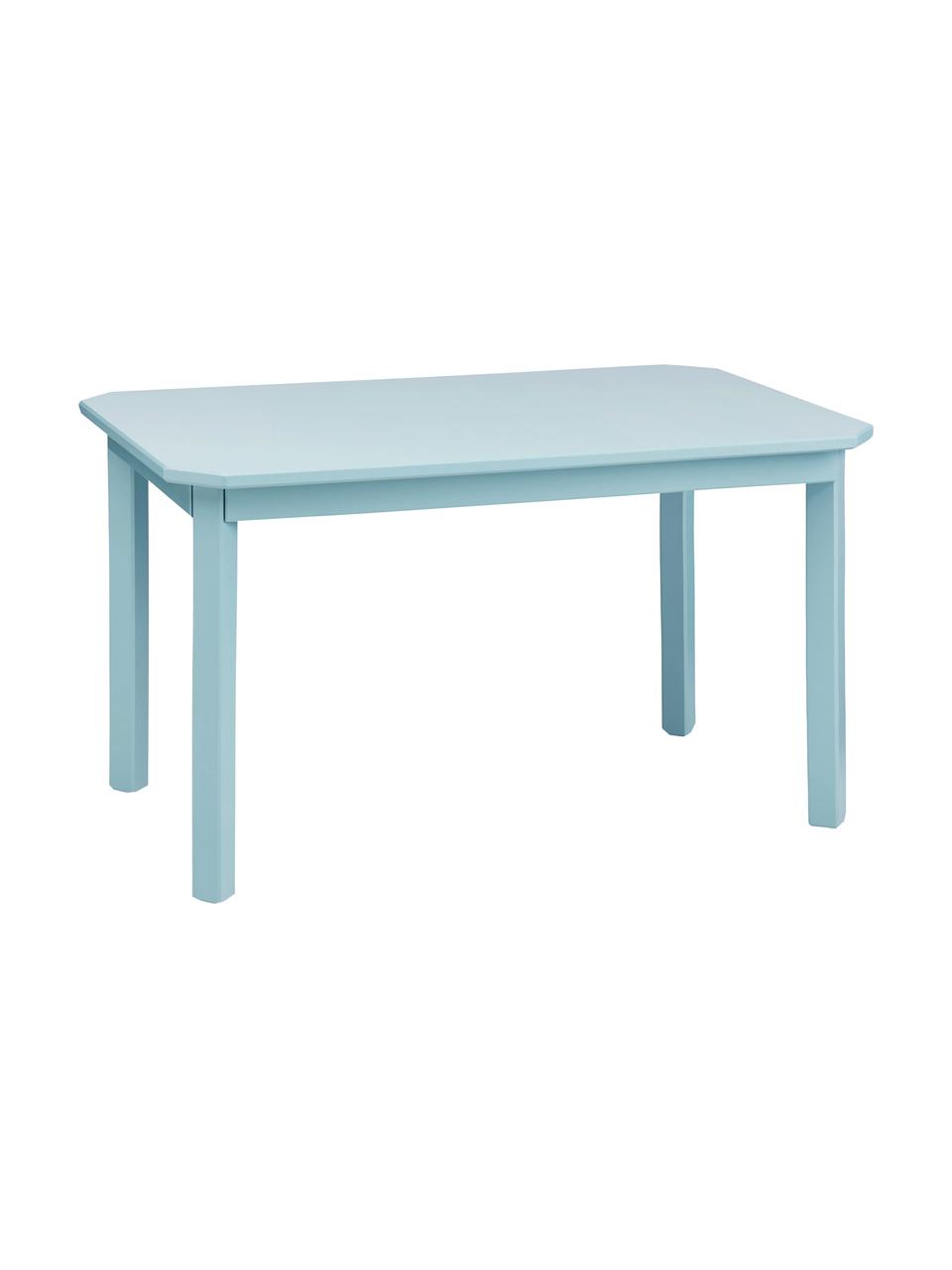 Stół dla dzieci z drewna Harlequin, Drewno brzozowe, płyta pilśniowa (MDF), lakierowane farbą wolną od LZO, Niebieski, S 79 x W 47 cm
