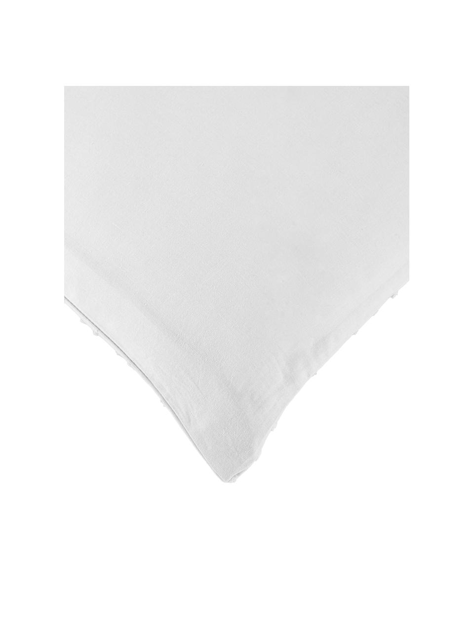 Taies d'oreiller plumetis Aloide, 2 pièces, Blanc, larg. 50 x long. 70 cm