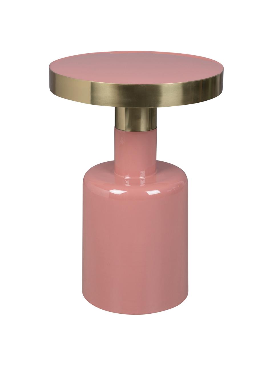 Table d'appoint émaillée Glam, Rose