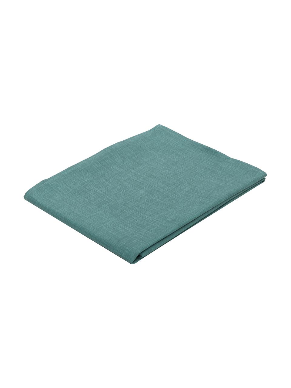 Mantel Alla antimanchas resinado, 50% algodón, 50% poliéster con revestimiento de resina, Verde, De 8 a 10 comensales (An 140 x L 280 cm)