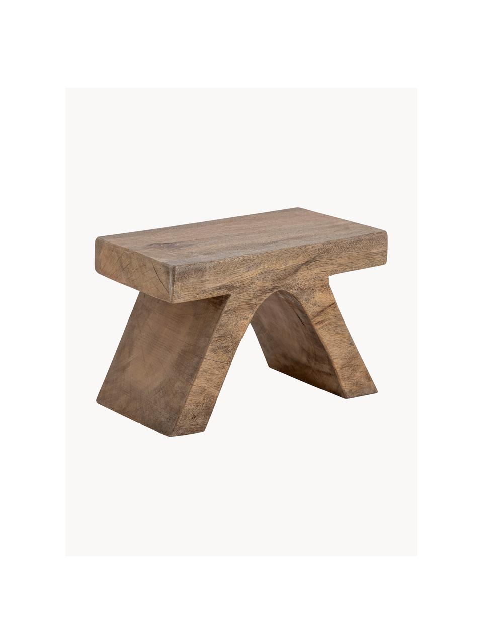 Table d'appoint en bois de manguier Nilo, Bois de manguier, Bois de manguier, larg. 38 x prof. 21 cm