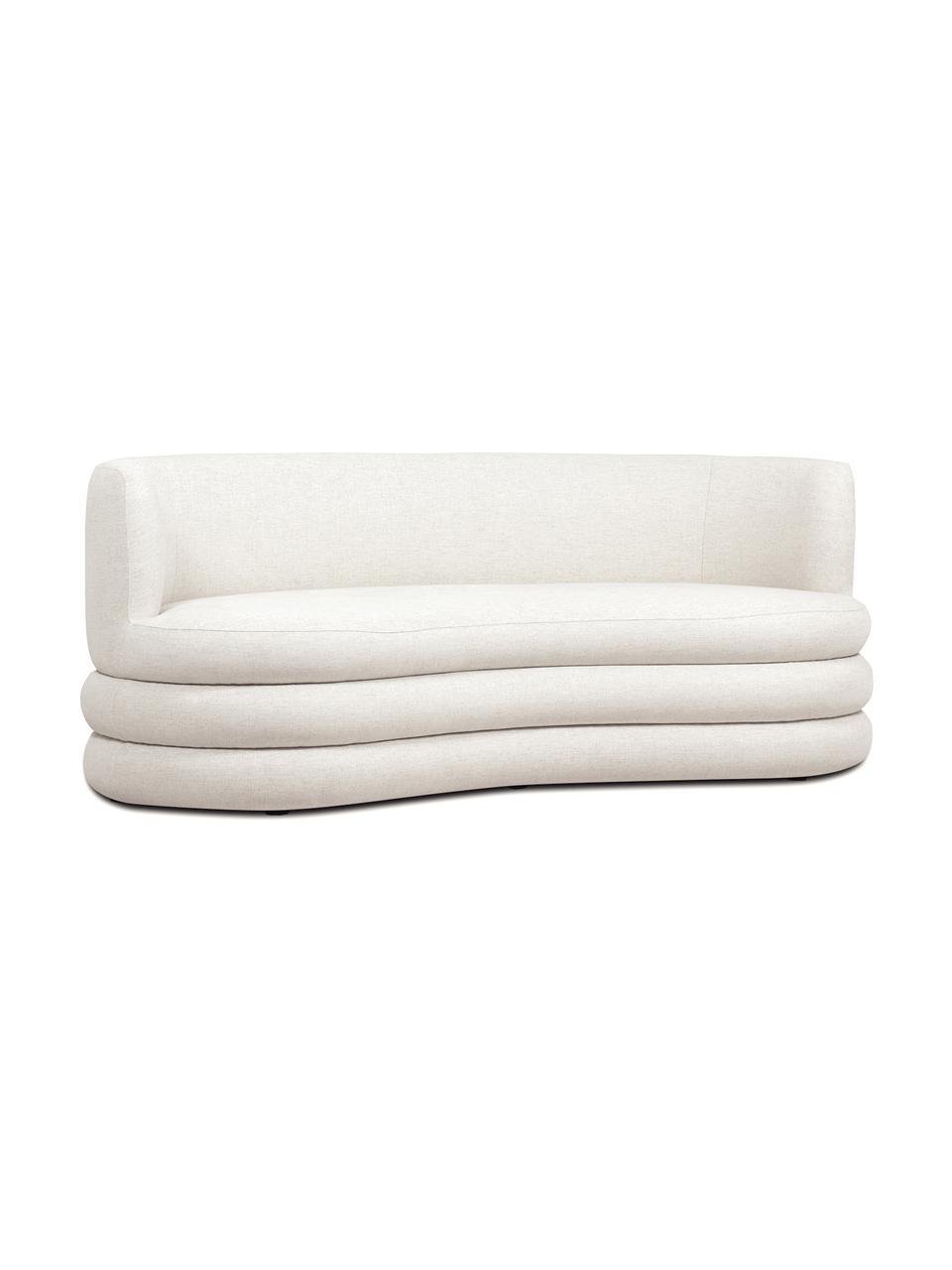 Designová bouclé pohovka Solomon (3místná), Krémově bílá, Š 193 cm, H 92 cm
