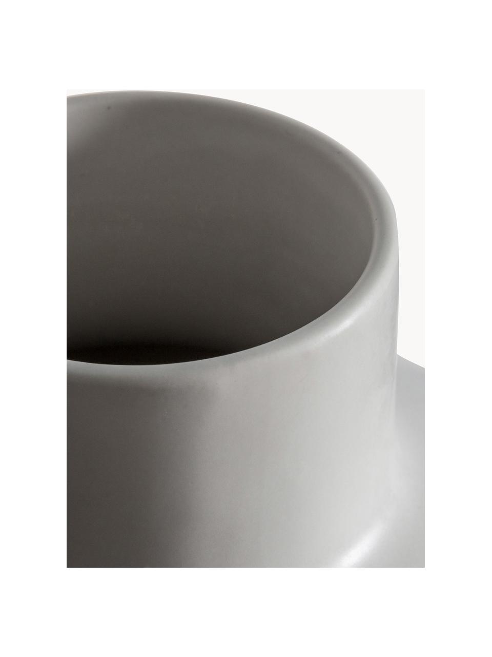 Designová váza Oshima, V 28 cm, Kamenina, Bílá, Ø 21 cm, V 28 cm