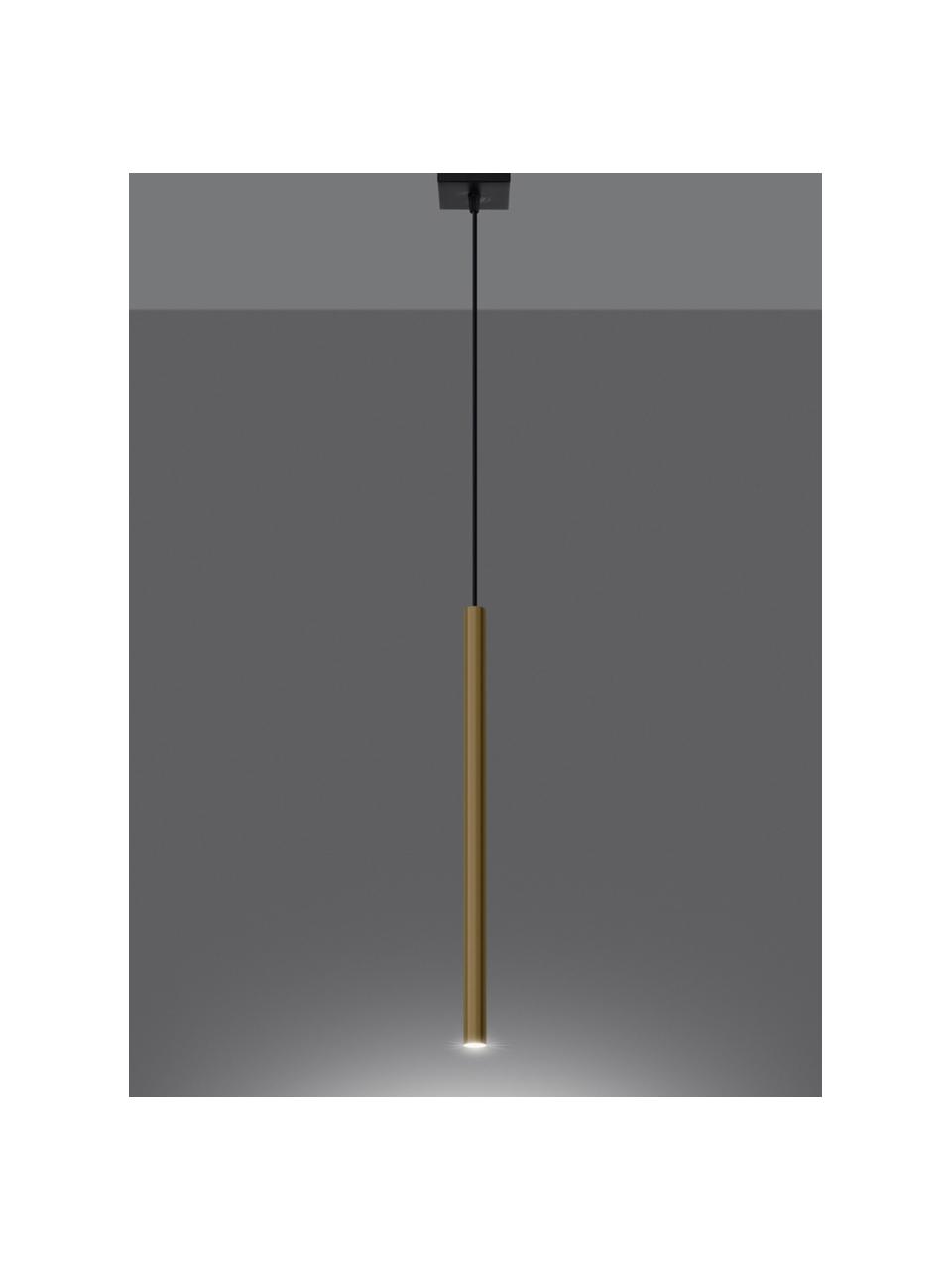 Lampa wisząca Fideus, W 50 cm, Odcienie złotego, błyszczący, Ø 3 x W 50 cm