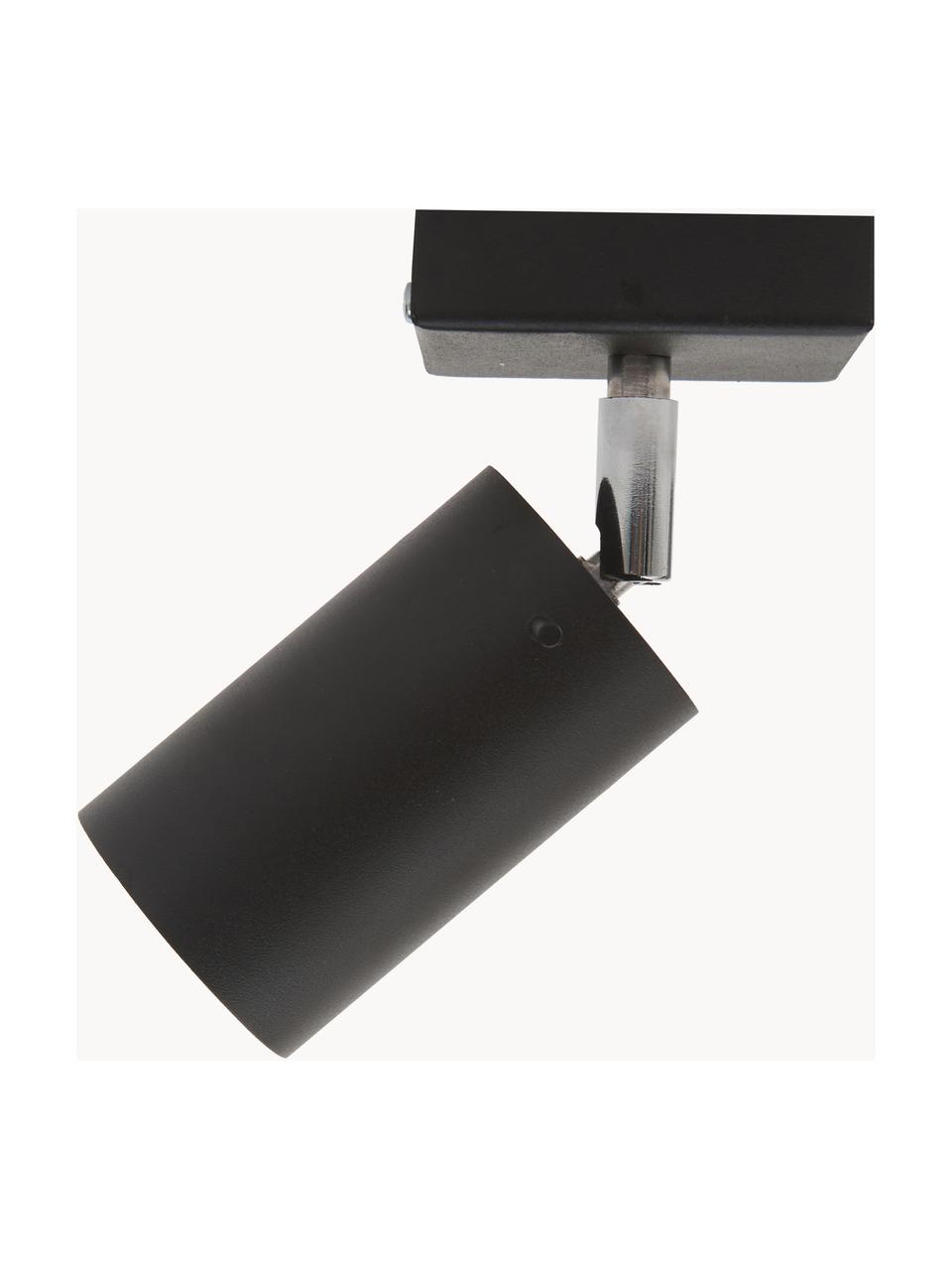 Verstellbarer Wand- und Deckenstrahler Etna, Schwarz, B 8 x T 15 cm