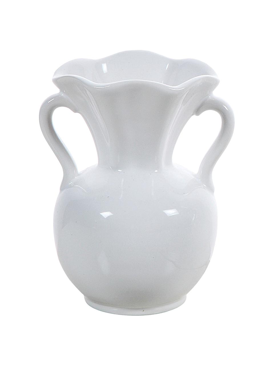 Keramik-Vasen-Set Mico in Weiß, 3-tlg., Keramik, Weiß, B 10 x H 12 cm