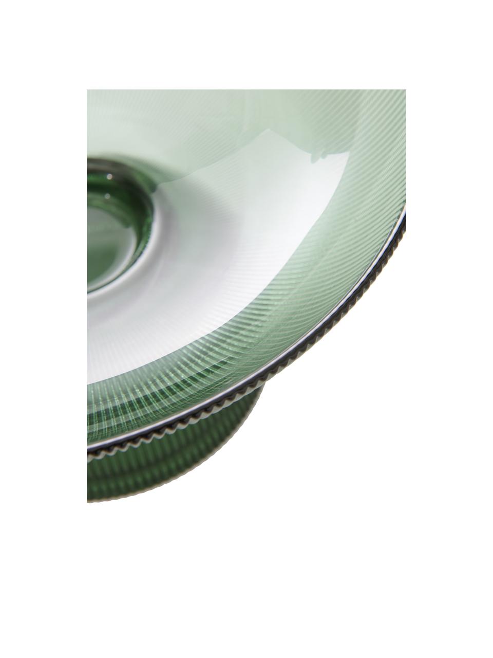 Ciotola da servizio  Amora, Ø 26 cm, Vetro, Verde trasparente, Ø 26 x Alt. 13 cm