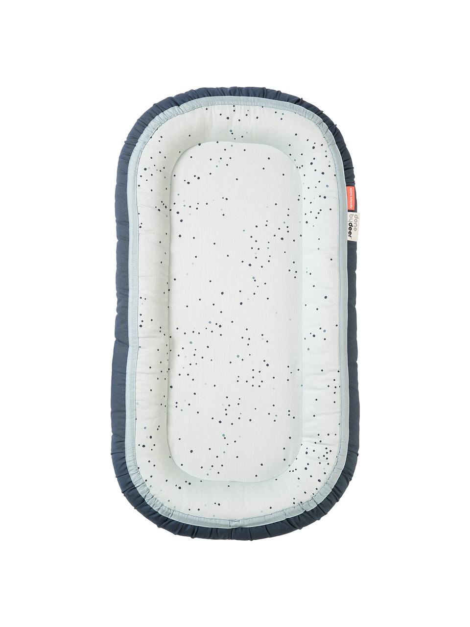 Kokon niemowlęcy Dreamy Dots, Tapicerka: 100% bawełna, certyfikat , Niebieski, S 50 x D 93 cm