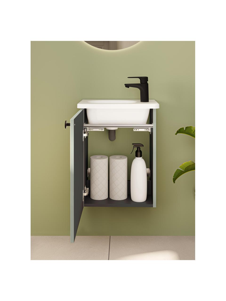 Mueble bajo lavabo Emil, 45 cm, Verde salvia, An 45 x Al 58 cm