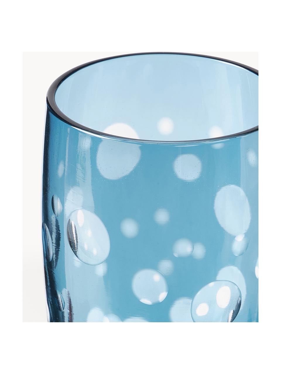 Sektgläser Cuttings, 6er-Set, Glas, Bunt, Ø 7 x H 24 cm, 230 ml