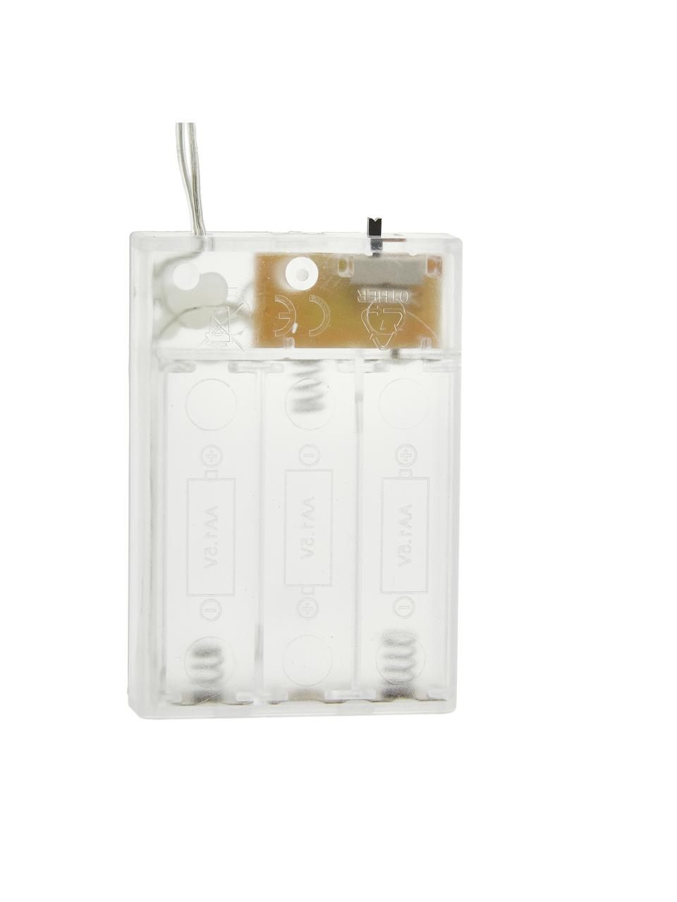 LED-Lichterkette Heart, 135 cm, Lampions: Kunststoff, Transparent, L 135 cm, 10 Lampions
